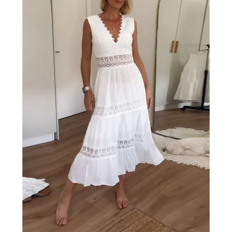 Eleanor | Elegant V-Neck Dress
