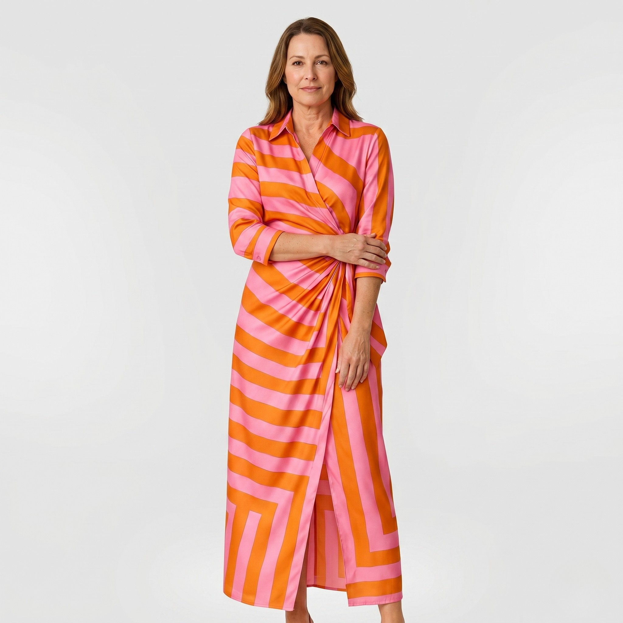 EDNA™ – Wrap Dress with a Bold Print