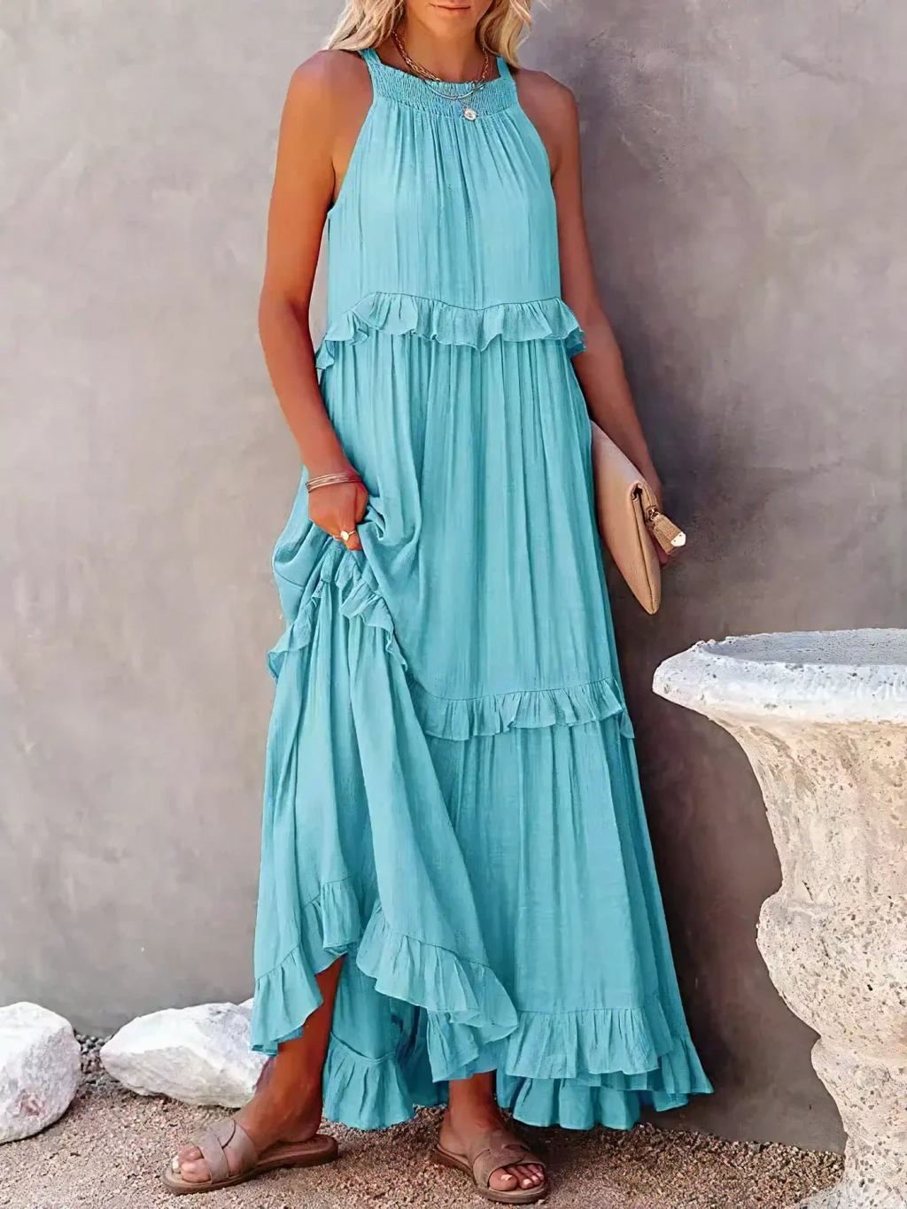CHERRY™ - Flow & Flutter Maxi Dress