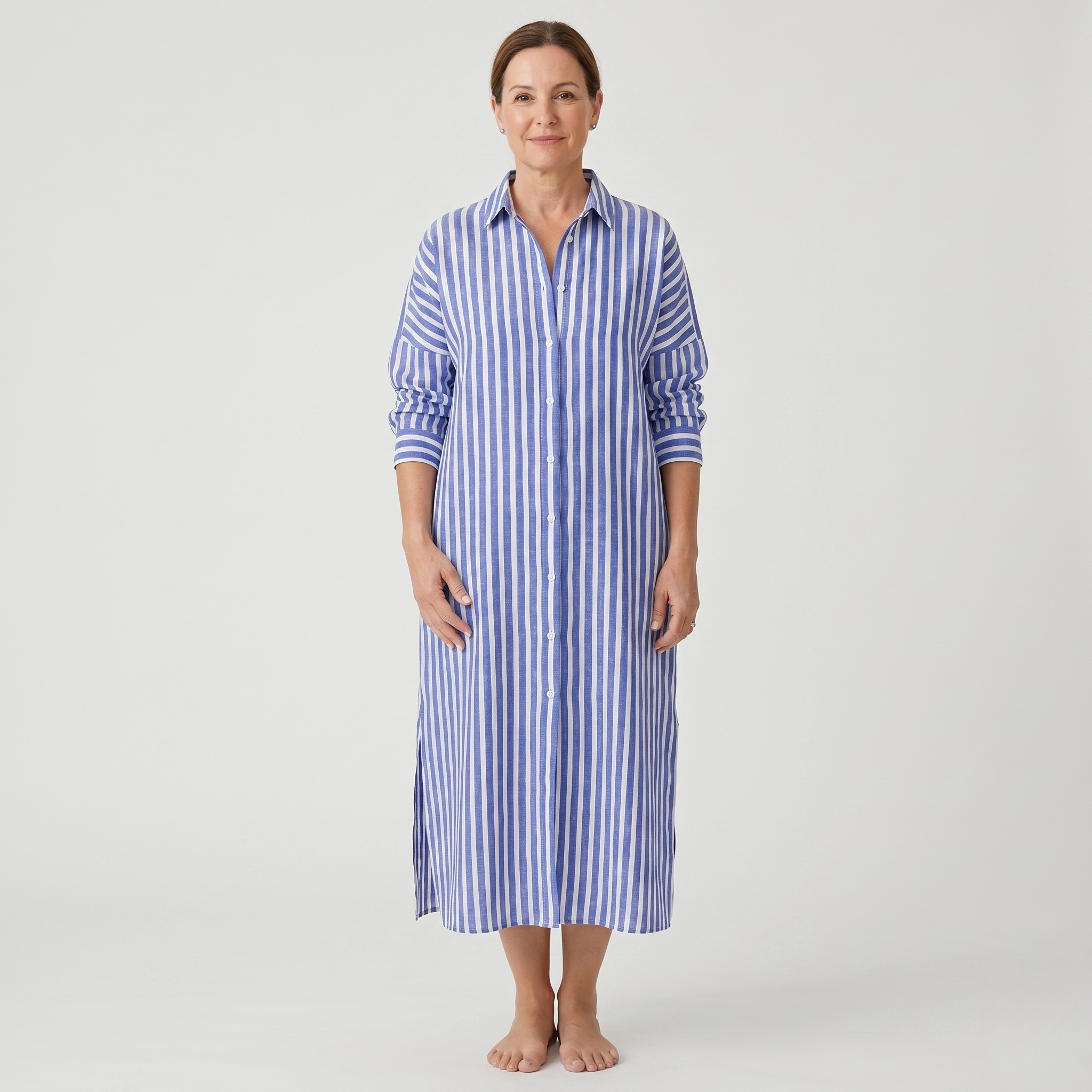 TRIXIE™ - Elegant Striped Shirt Dress